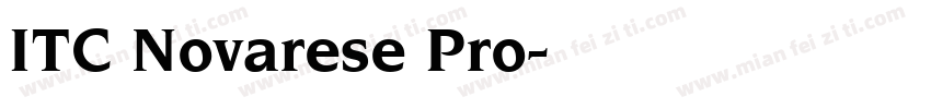 ITC Novarese Pro字体转换